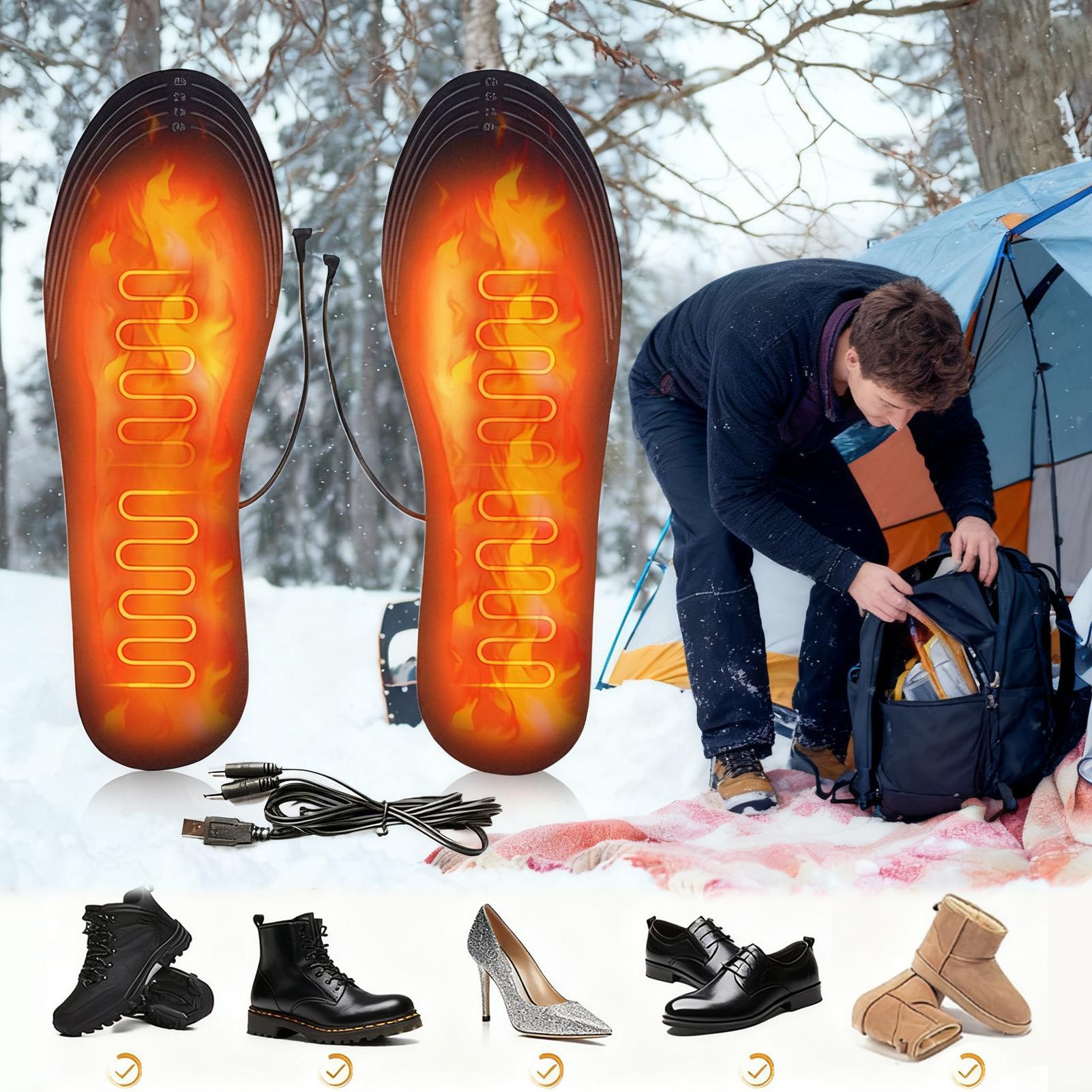 Heated Insole Rechargeable - Semelles chauffantes rechargeables USB, chauffe-pieds électriques