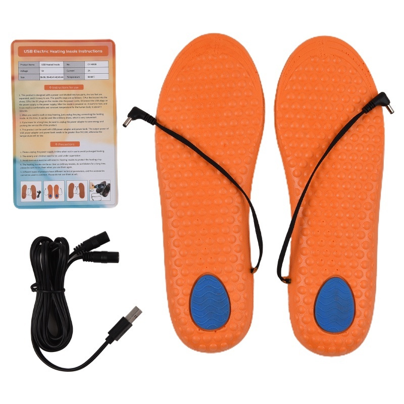Heated Insole Rechargeable - Semelles chauffantes électriques rechargeables par USB,