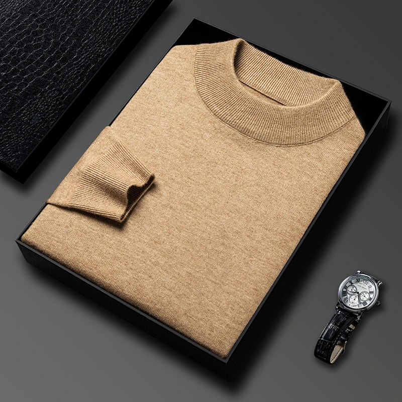 Winter Clothing Brands - Pull en tricot demi-col roulé pour