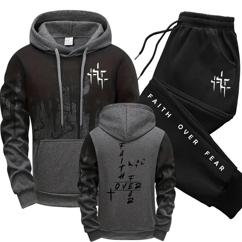 Winter Clothing Men - Ensemble de survêtement homme 2 pièces
