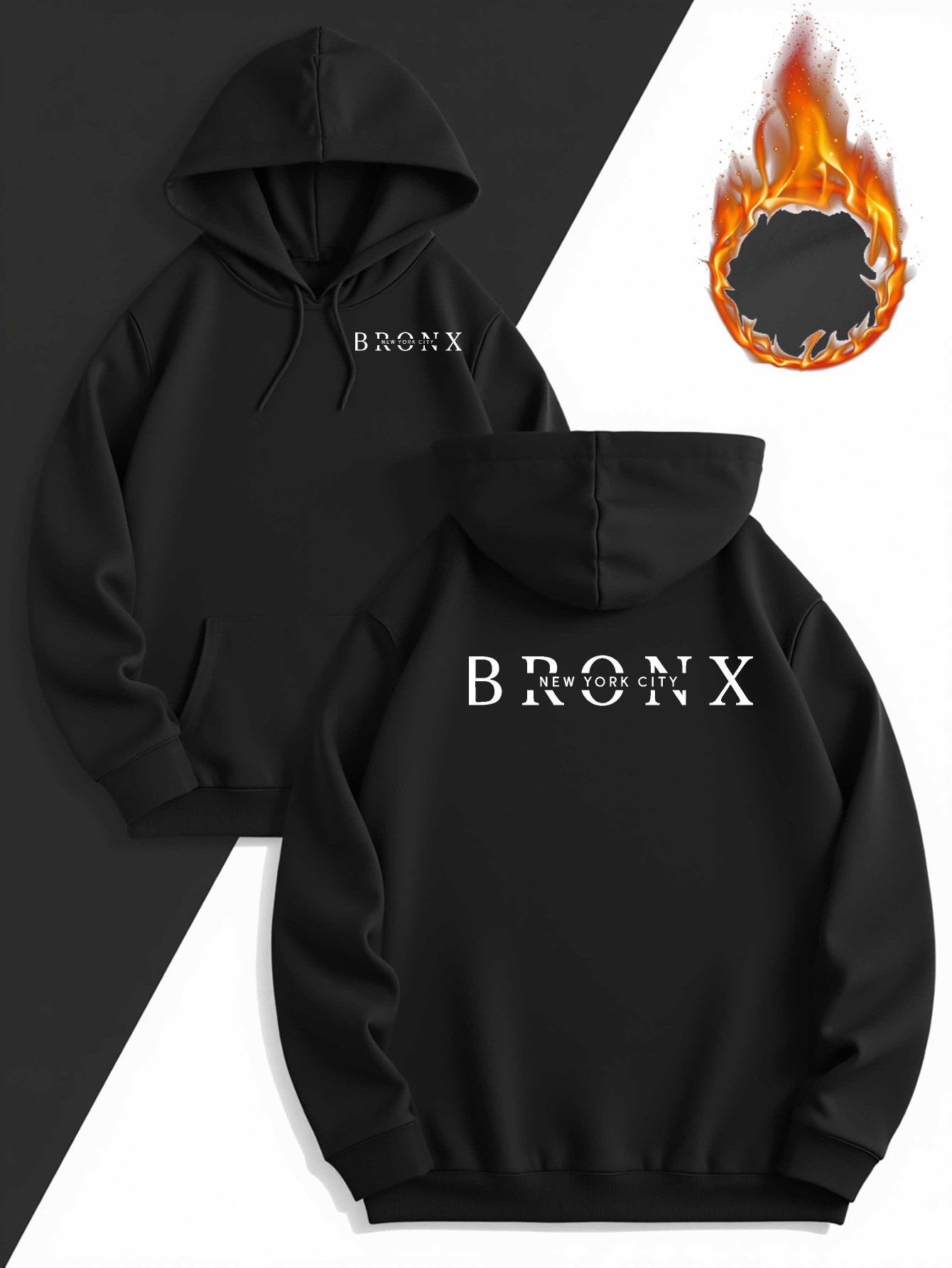 Winter Clothing In New York City - Sweat-shirt en velours pour hommes, vêtements
