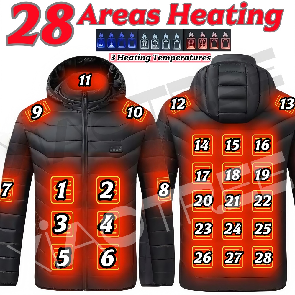 Winter Clothing Pk - 28 zones hommes femmes veste chauffante
