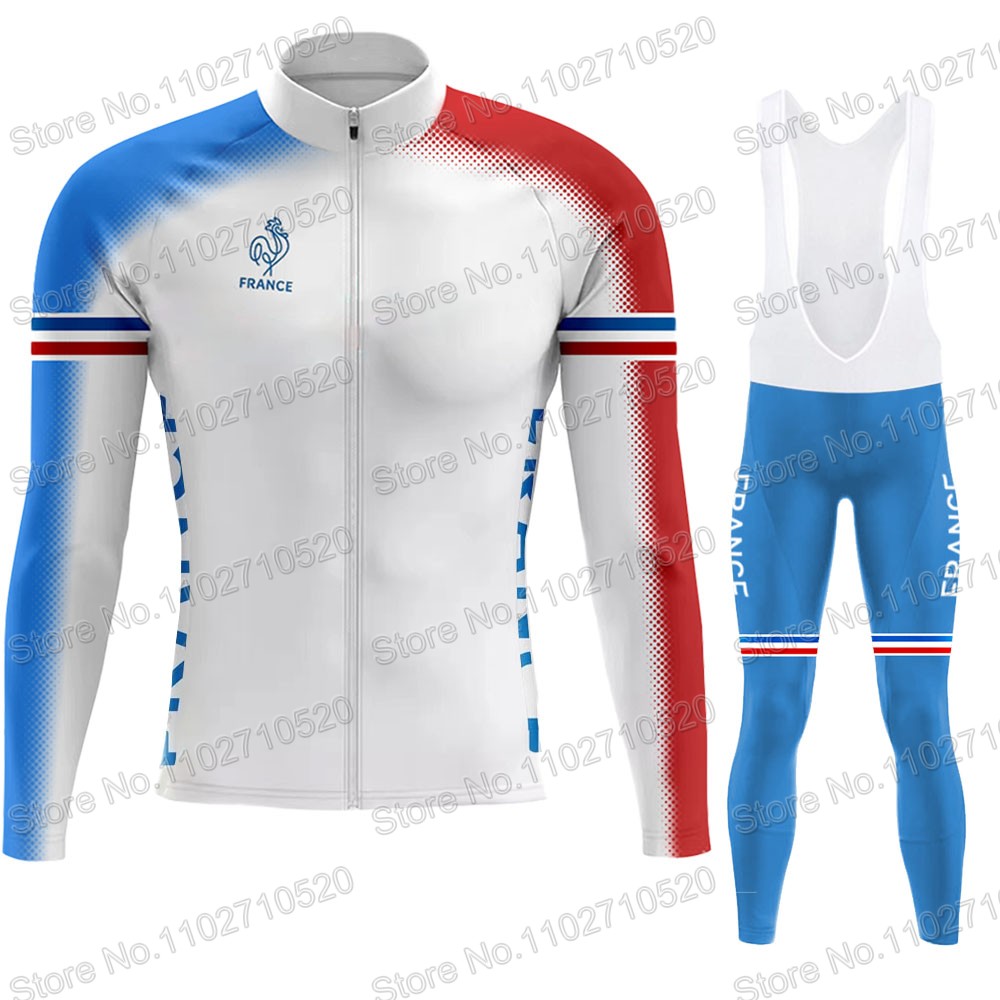 Winter Clothing In French - Maillot de cyclisme de l'équipe nationale