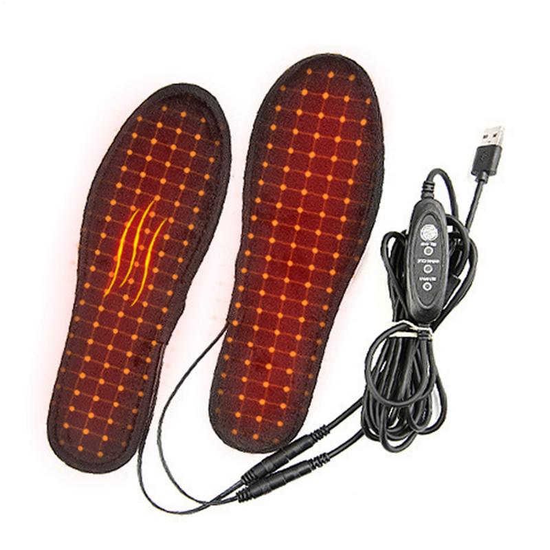Heated Insole Rechargeable - Semelles thermiques électriques en peluche courtes