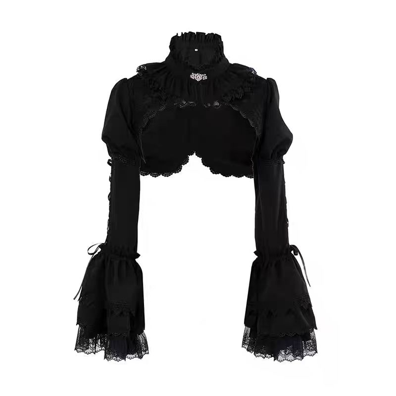 Y2K Winter Clothing - Cardigan gothique japonais Y2k Lolita pour