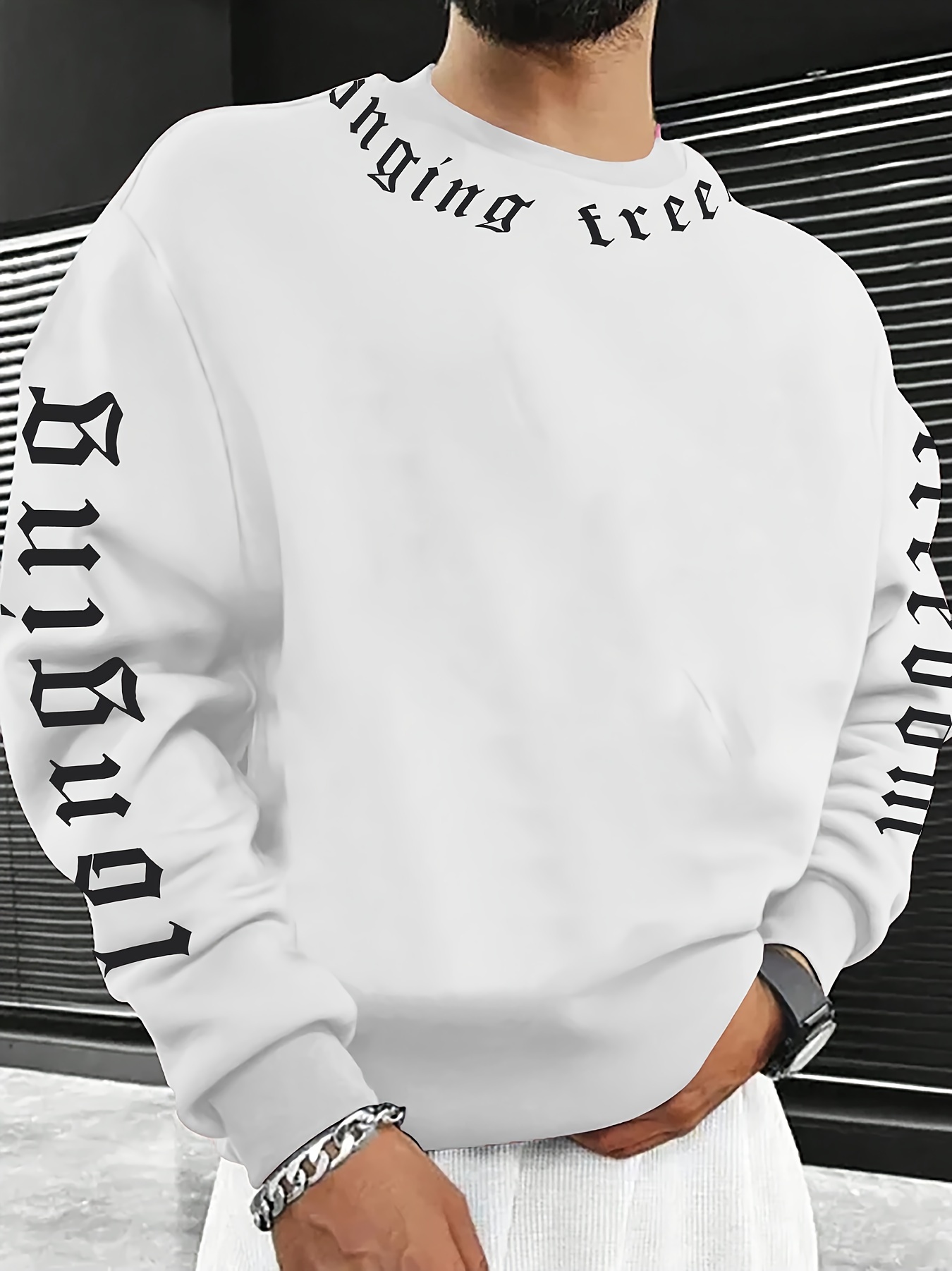 Sweat-shirt à col rond pour ho - Winter Clothing Men avis et prix