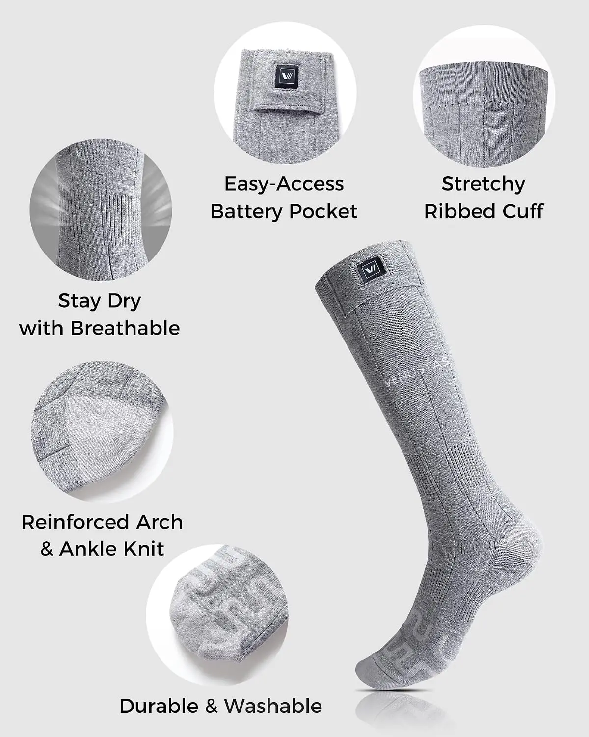 Chaussettes chauffantes best-s - Heated Insole Rechargeable avis et prix