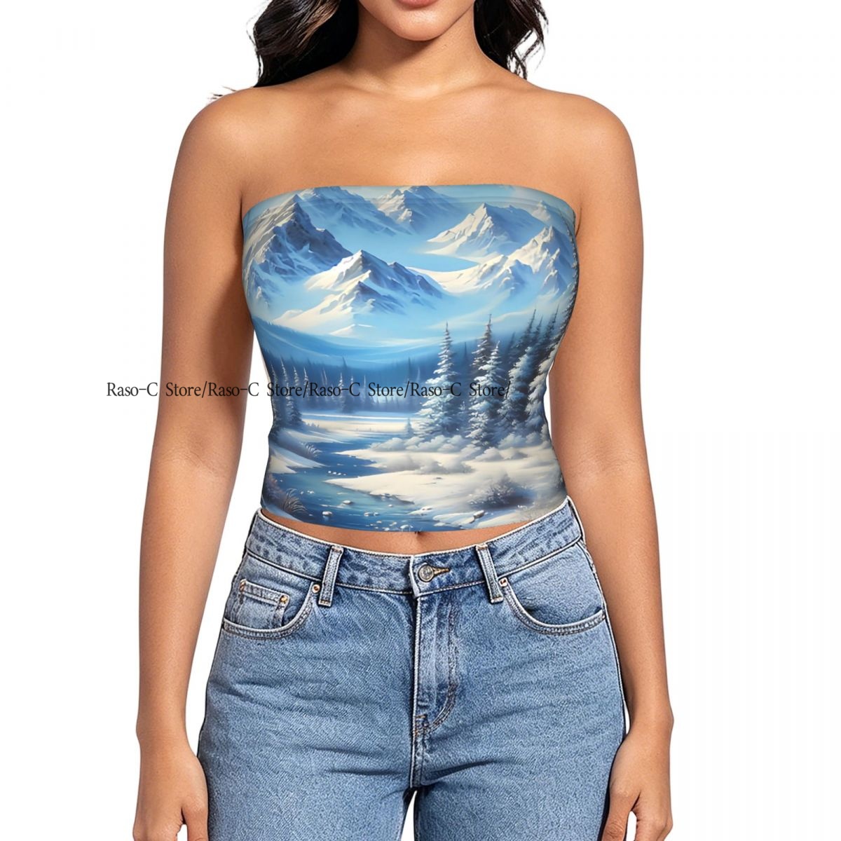 Haut tube court slim sans bret - Winter Clothing Youtube avis et prix