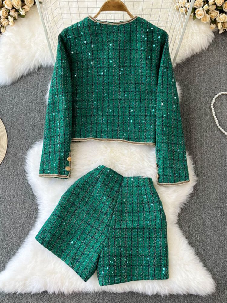 Veste en tweed à paillettes à  - Y2K Winter Clothing avis et prix