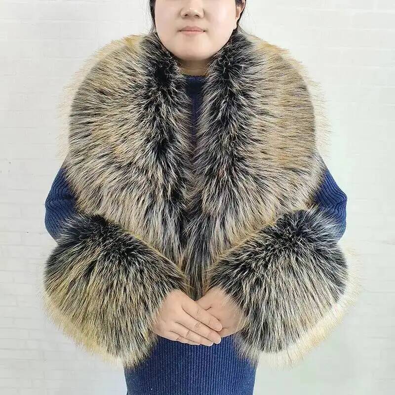 Grand foulard en fausse fourru - Winter Clothing Pk avis et prix