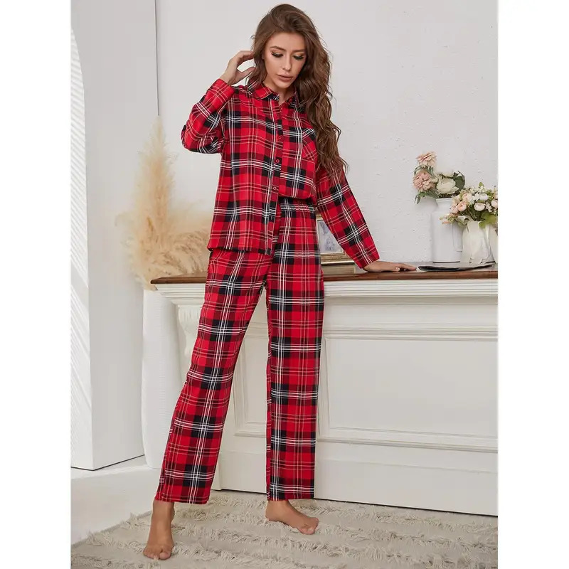Pyjama à carreaux rouge, manch - Winter Clothing Youtube avis et prix