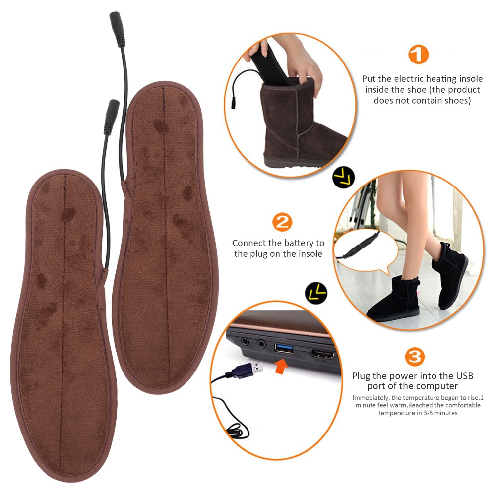 1 paire de semelles chauffante - Heated Insole Rechargeable avis et prix
