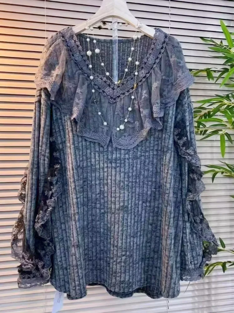 Chemise en dentelle vintage à  - Winter Clothing Colors avis et prix