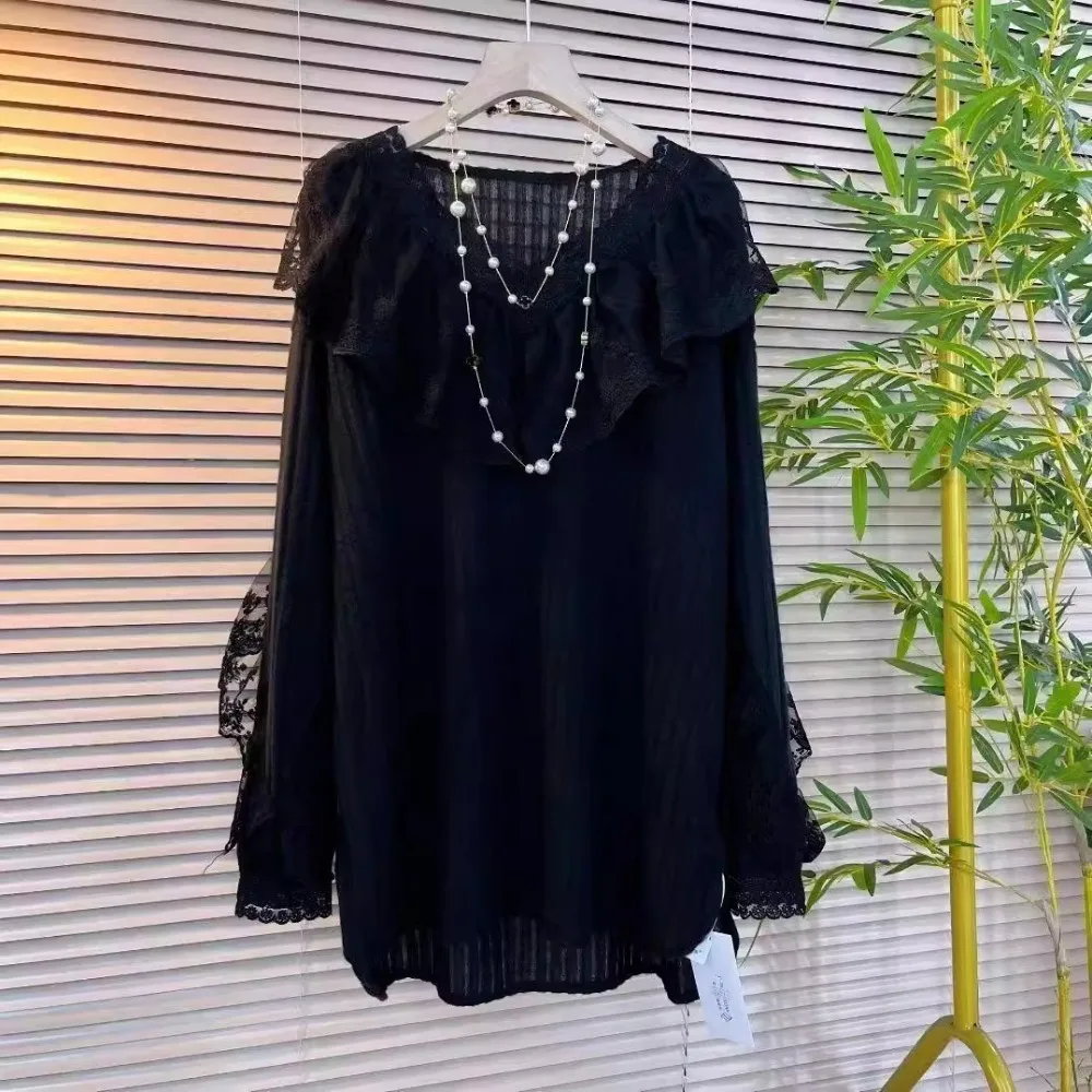 Chemise en dentelle vintage à  - Winter Clothing Colors avis et prix