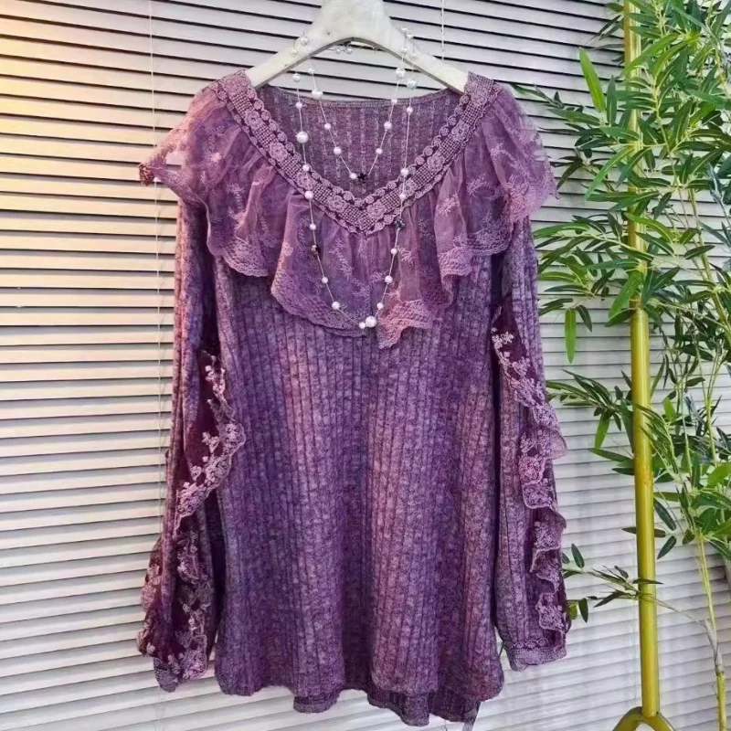 Chemise en dentelle vintage à  - Winter Clothing Colors avis et prix