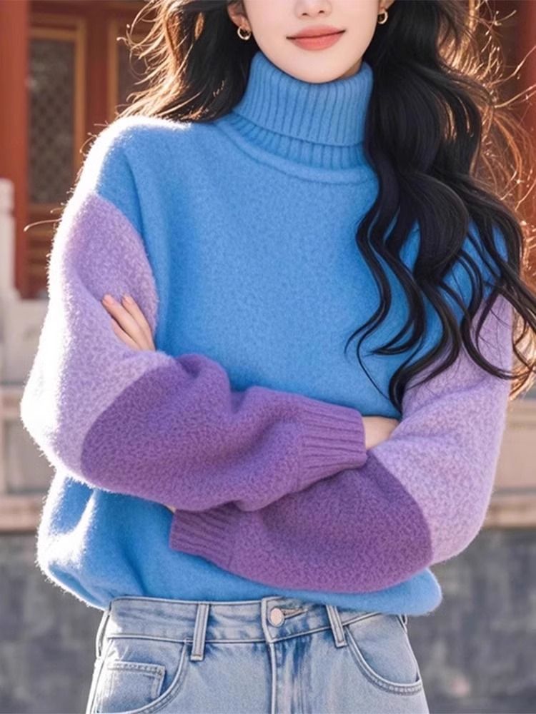 Pulls épissés élégants aux cou - Winter Clothing Colors avis et prix