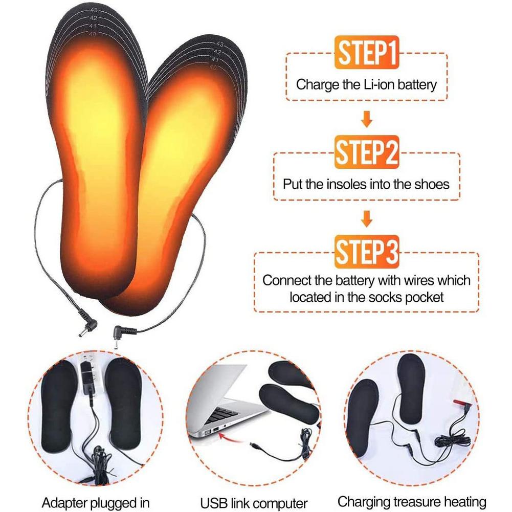 Semelles chauffantes rechargea - Heated Insole Rechargeable avis et prix