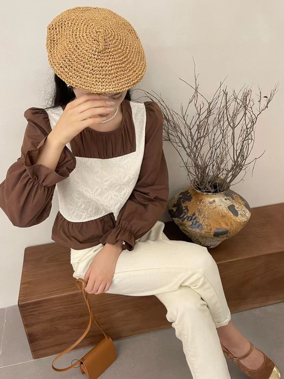 Ins-Faux Deux Chemises de Styl - Winter Clothing In French avis et prix