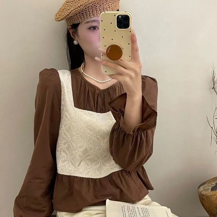 Ins-Faux Deux Chemises de Styl - Winter Clothing In French avis et prix