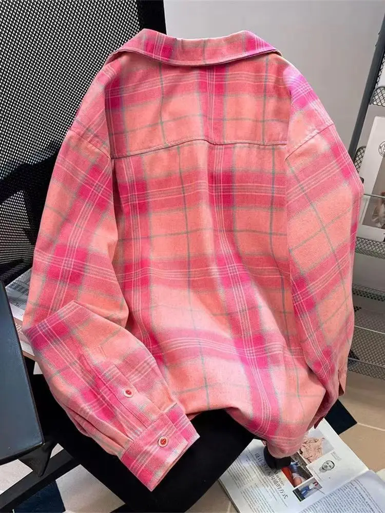 Y2k – chemise à carreaux rose  - Y2K Winter Clothing avis et prix