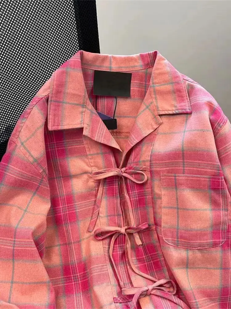 Y2k – chemise à carreaux rose  - Y2K Winter Clothing avis et prix