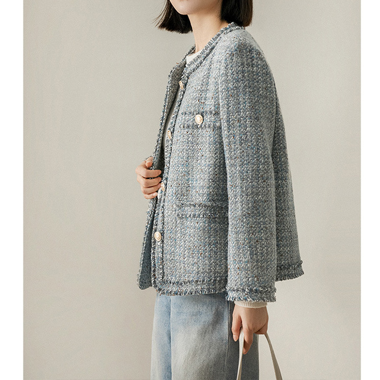 Petit manteau parfumé à frange - Winter Clothing In French avis et prix