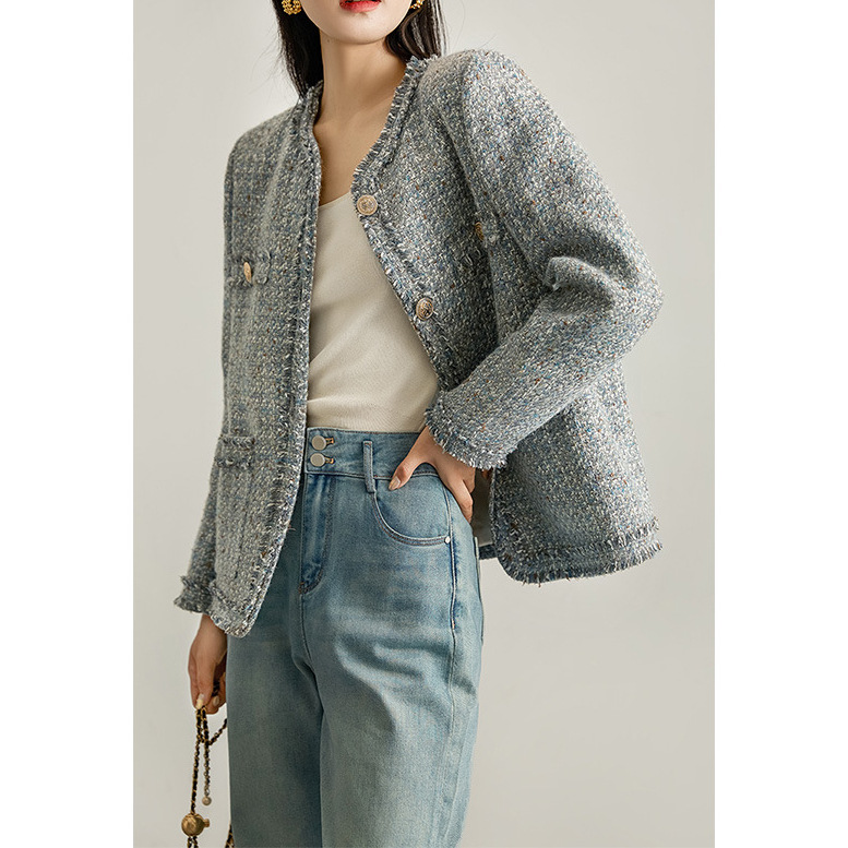 Petit manteau parfumé à frange - Winter Clothing In French avis et prix